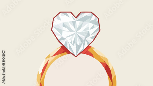 Heart Diamond Ring - Love, Marriage, Engagement, Luxury Jewelry