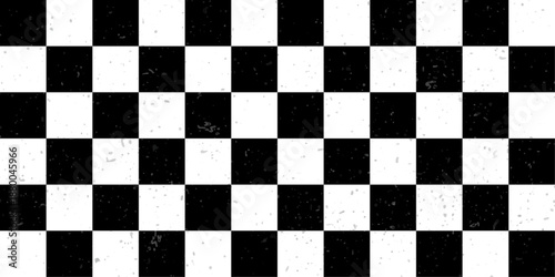 black chess board. Darkness dust overlay distress background. Abstract dotted