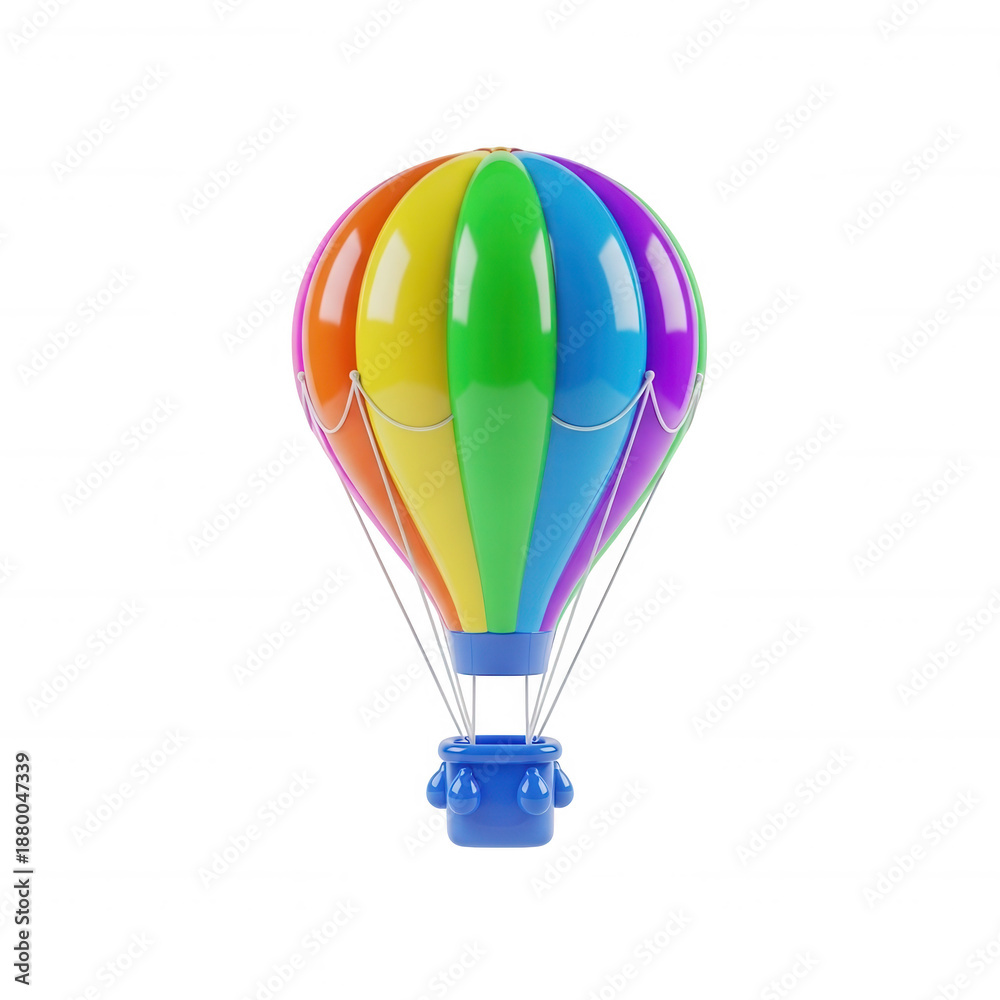 Fototapeta premium Colorful hot air balloon floating in the sky