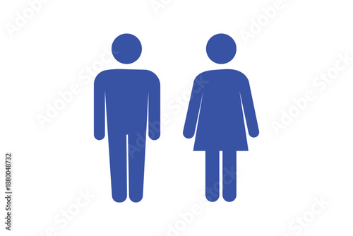 Man and woman toilet icon vector set. Male and female restroom sign. Gentleman and lady WC pictogram symbol. Gender symbol for public bathroom. User avatar silhouette. rest room icon. male,female icon