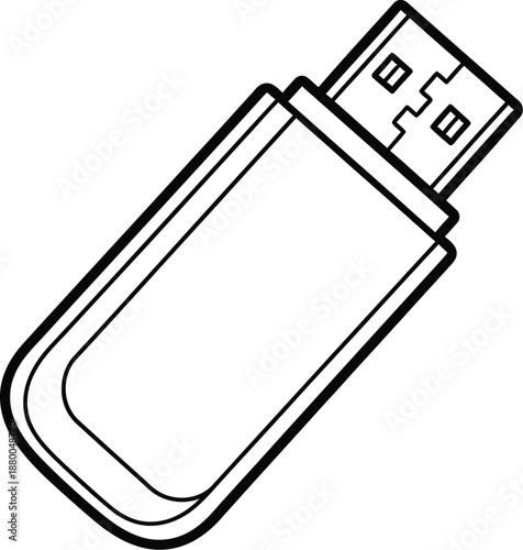Modern USB flash drive for data storage and transfer