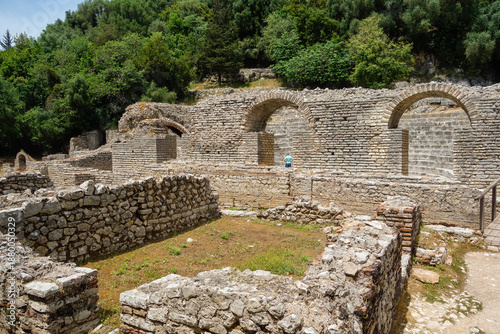 Butrint archaeological site, ancient Greek polis and later Roman city in Ksamil, Albania. Unesco World Heritage Site