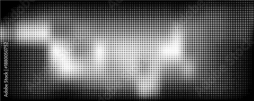 Halftone pattern texture overlay pixelate background.