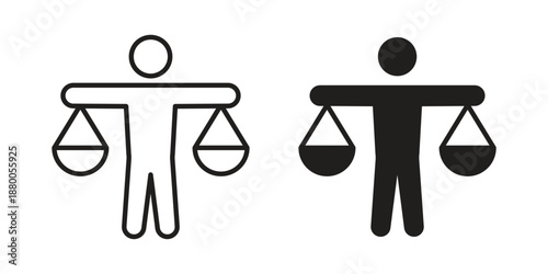 Ethics icons symbol. vector illustration pack for apps and designs