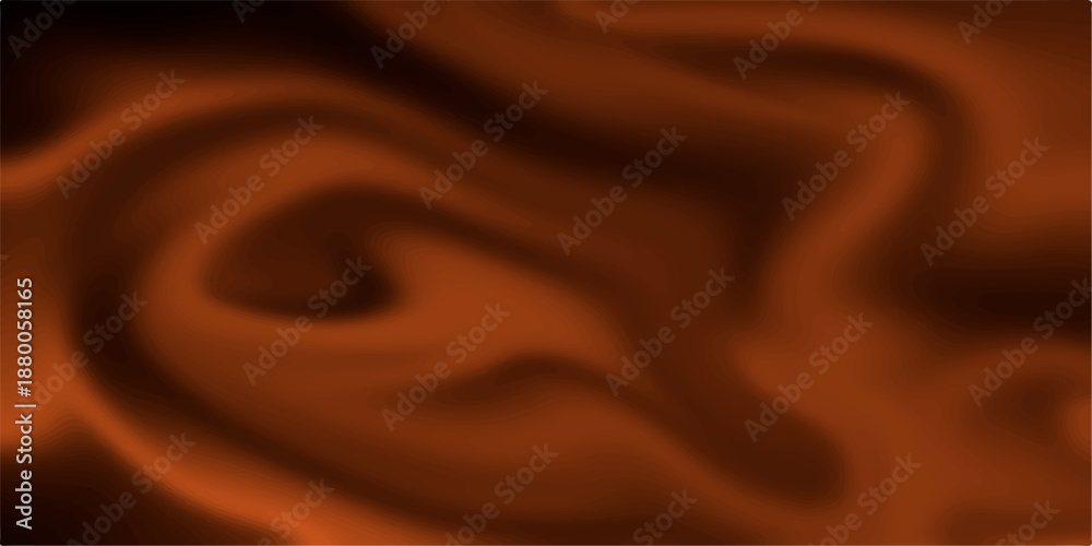 Obraz premium Luxury brown silk fabric background featuring soft flowing chocolate satin waves with a shiny liquid texture and gold light motion patterns