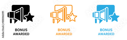 Bonus awarded icons