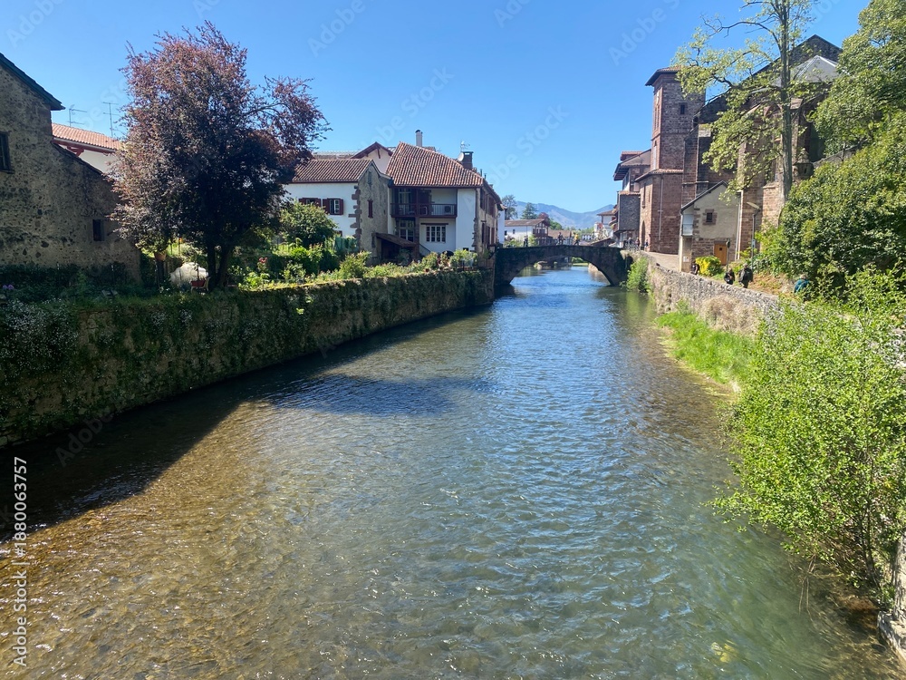 Fototapeta premium Cammino di Santiago - Saint-Jean-Pied-de-Port