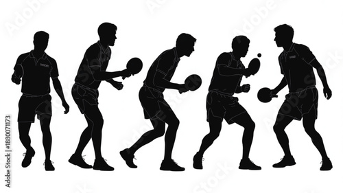 Basketball Player Dribbling on Court Silhouette Illustration