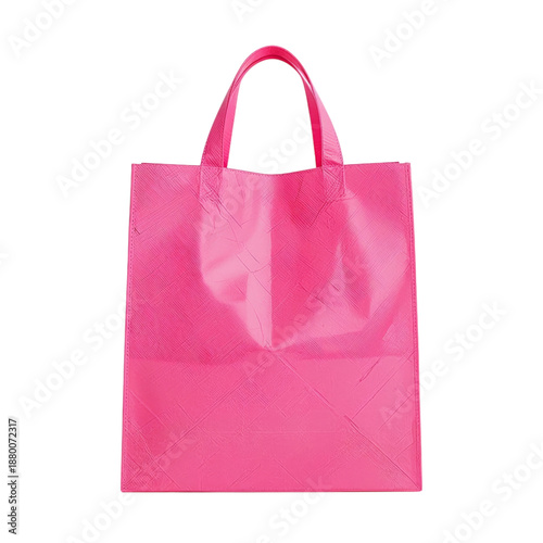 Bright Pink Tote Bag on Display for Shopping and Everyday Use at the Local Store