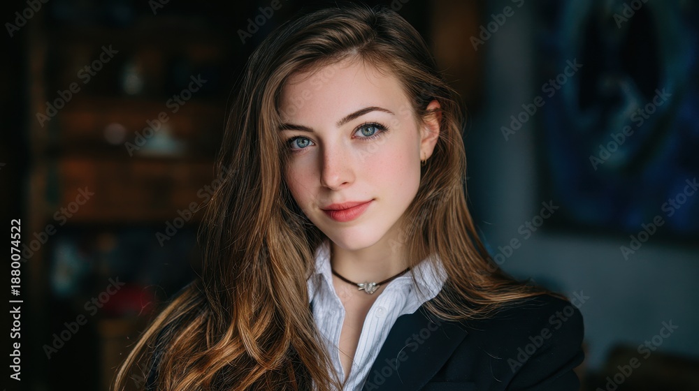 Obraz premium Image of a young female executive