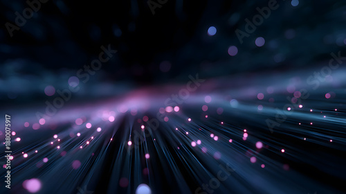 Ethereal Light Trails: Radiant points of light dance across a cosmic canvas, evoking a sense of wonder and cosmic connectivity, where innovation is endless. 