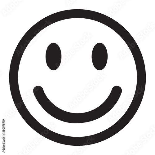Classic Happy Smiley Face Emoticon Icon