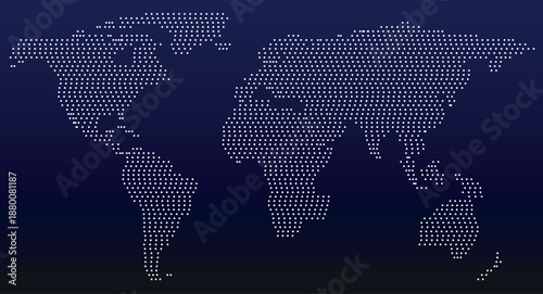 Dotted world map