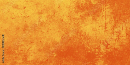 A vintage worn parchment background features an antique orange abstract texture with a stained and grungy aged paper surface for a retro artistic design