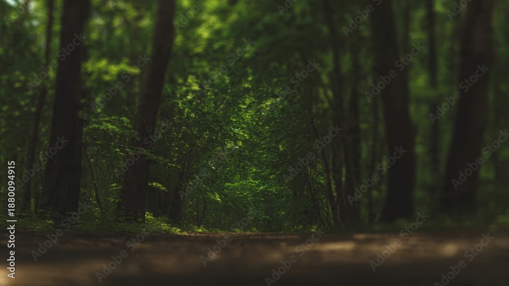Obraz premium Sunlit Forest Path