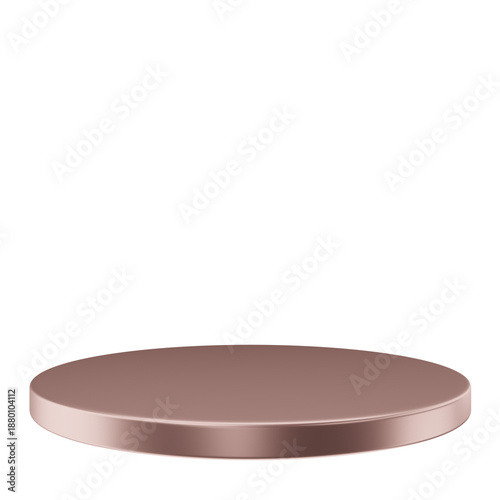 3D Single Podium for product display. 3d Render Podium 07