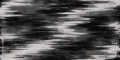 An abstract black and white grunge background features a dark aged texture with rough gray stone and weathered concrete patterns on a vintage dirty surface