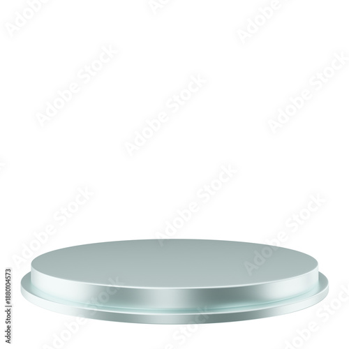 3D Render glossy podium. podium 3d render transparent background 03