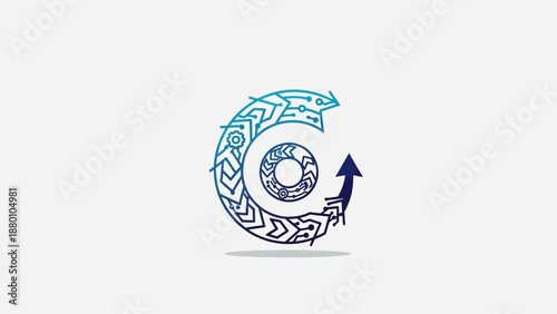 vector illustration of an abstract symbol