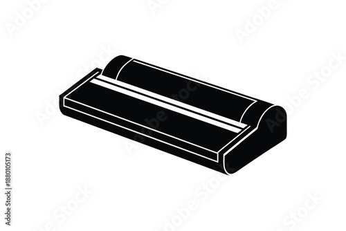 Paper Towel Dispenser Icon Minimal Office Hygiene Equipment Vector