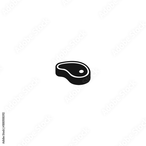 Minimal steak logo icon flat vector design