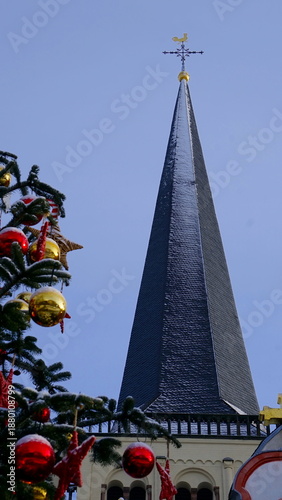 Spitze der Pfarrkirche St Nikolaus, Abtei Brauweiler