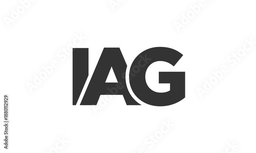 Free Download IAG logo design template with strong and modern bold text. Initial based vector logotype featuring simple and minimal typography. Trendy company identity. - GFXLoad