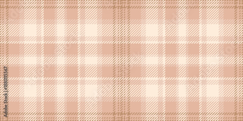 Large fabric vector check, horizontal textile pattern texture. Ethnicity plaid background tartan seamless in light and antique white colors.