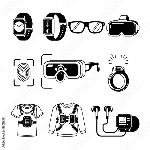 Explore wearable tech innovations: smart watches, VR headsets, body sensors, and portable music players for a connected lifestyle enhanced with digital accessories