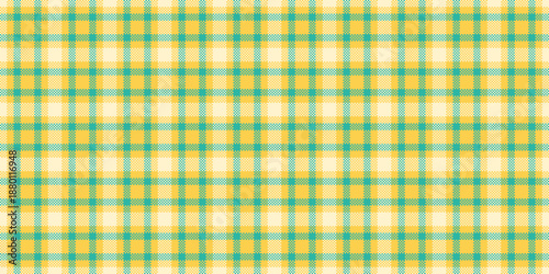 Up background check vector, pure seamless fabric pattern. Folklore plaid tartan textile texture in amber and light colors.