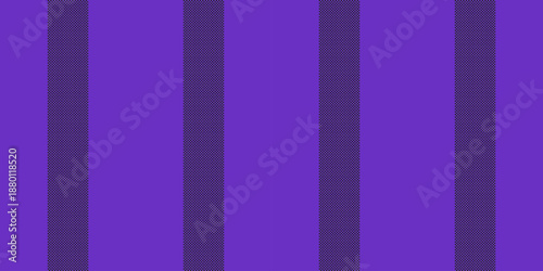 Stationary lines texture vertical, isolation seamless textile background. Craft fabric pattern vector stripe in violet and black colors.