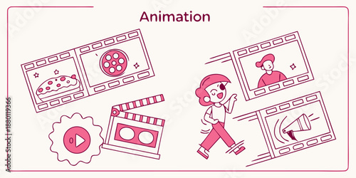 Animation Production Process and Video Content Creation.