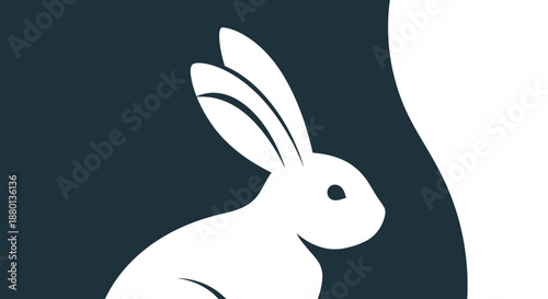 vector illustration of a rabbit