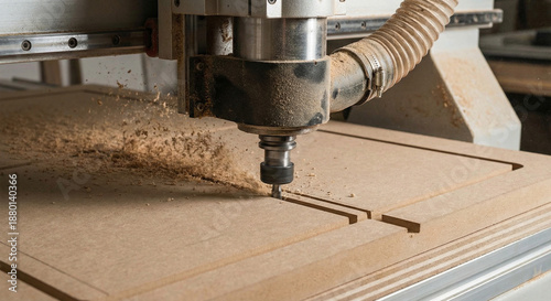 Machine working cnc. Generative AI
