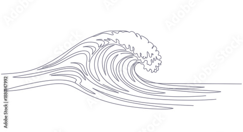 sea ​​waves vector illustration