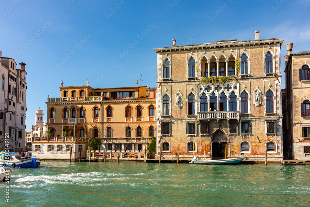 Naklejka premium Medieval architecture of Grand canal, Venice, Italy