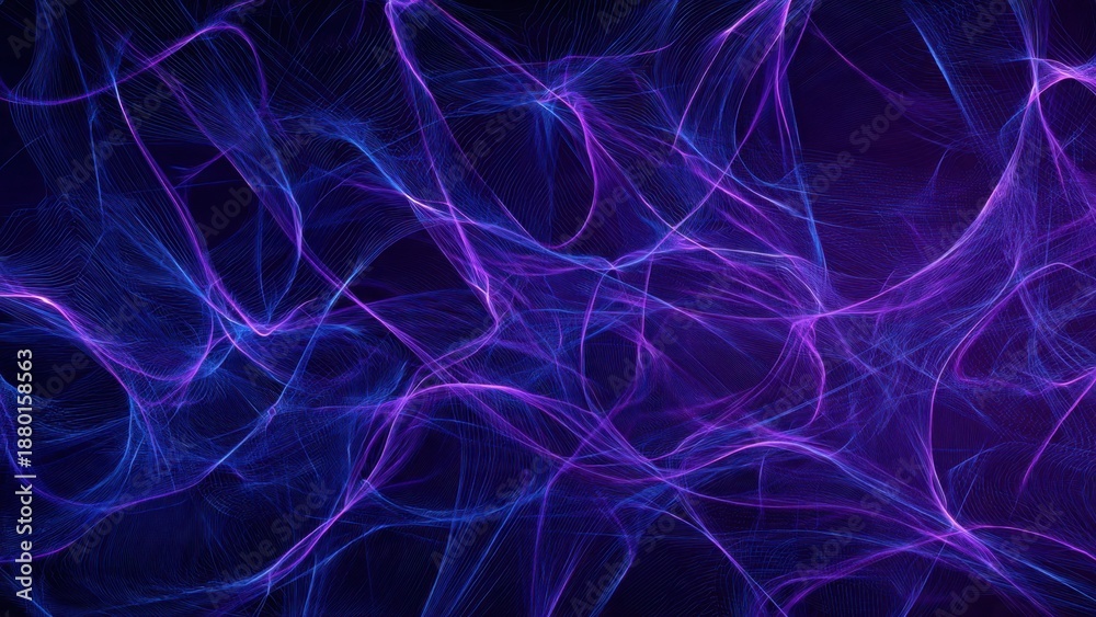 Obraz premium Abstract Blue Purple Energy Waves
