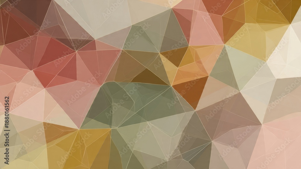 Obraz premium Geometric Triangle Pattern in Earth Tones