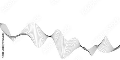 Abstract Grey Wireframe Wave Background Featuring Flowing Mesh Lines, Smooth Curves and Layered Digital Motion for Modern Technology, Audio and Minimal Creative Design