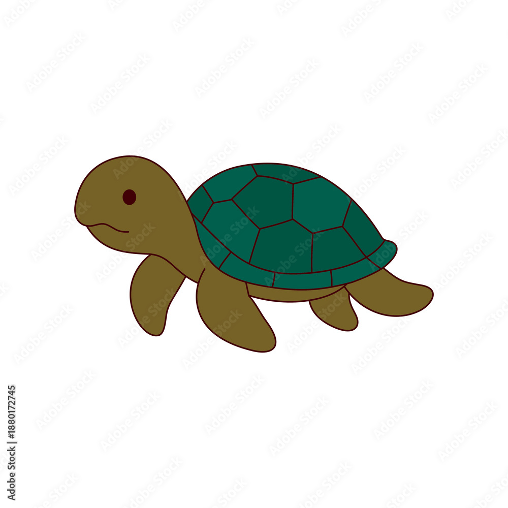 Obraz premium cute sea animal stickers