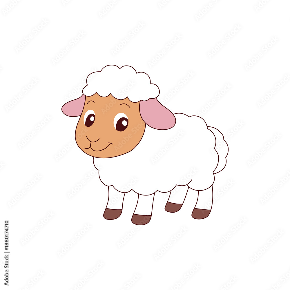 Obraz premium sheep vector illustration