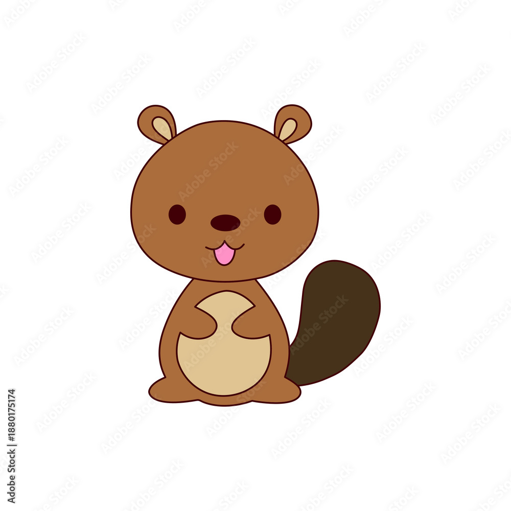 Naklejka premium cute animal stickers suitable for children