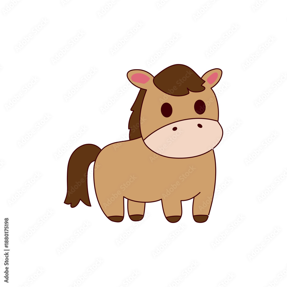 Fototapeta premium cute animal stickers suitable for children