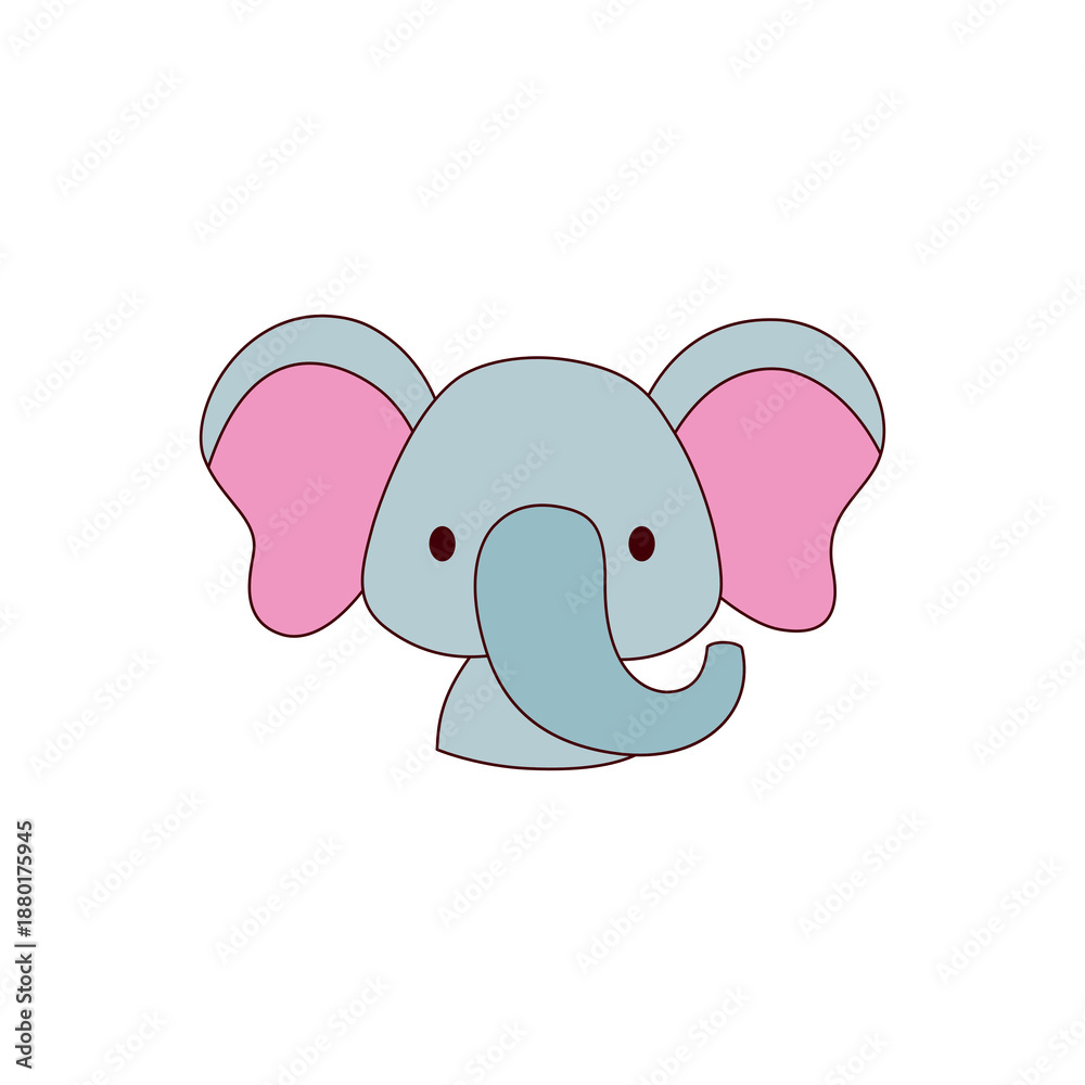 Fototapeta premium elephant with heart