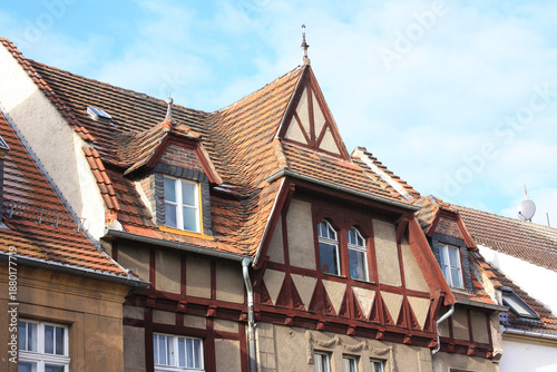 Old German Residential Building in Doberlug-Kirchhain, Lower Lusatia, Germany
