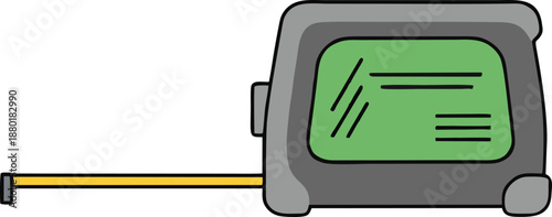 Adobe Illustrator ArtworkDigital Smart Measuring Tape Vector for Precision Agriculture, Palm Oil Plantation Tree Growth Monitoring Technology, Agribusiness Management SaaS and Industrial Plantation