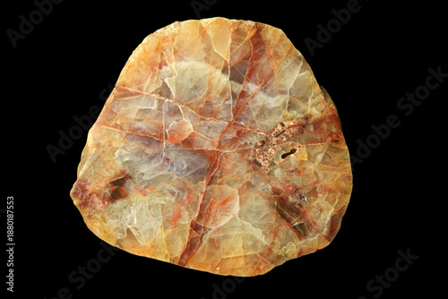 Quartz with Amethyst and Agate from Oppelhain in Lower Lusatia, Germany, originally from the Ore Mountains
