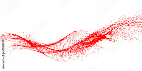 Vector illustration of a romantic abstract red background featuring artistic lips and heart shapes for a Valentine holiday design celebrating love and beauty