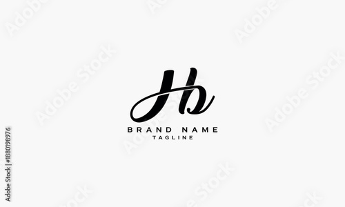 DHB BHD HBD Abstract initial monogram letter alphabet logo design