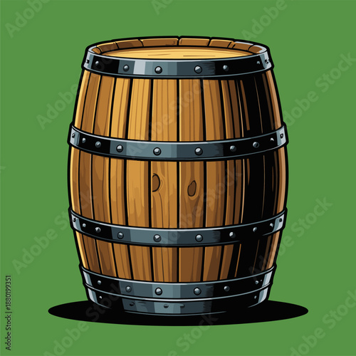 liquor barrel vector image